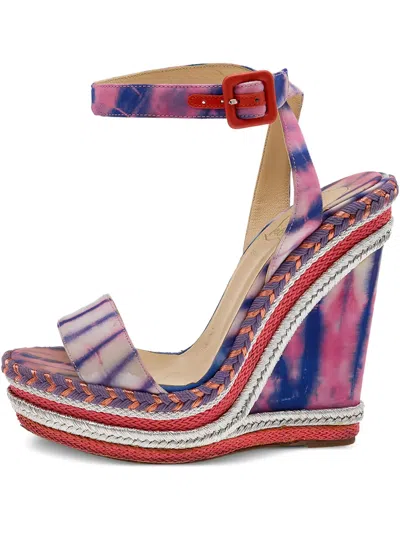 Pre-owned Christian Louboutin 140mm Tie-dye Sandals