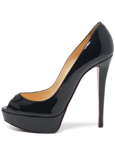 Pre-owned Christian Louboutin 145mm Lady Peep Pumps