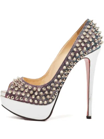 Pre-owned Christian Louboutin 145mm Lady Peep Pumps