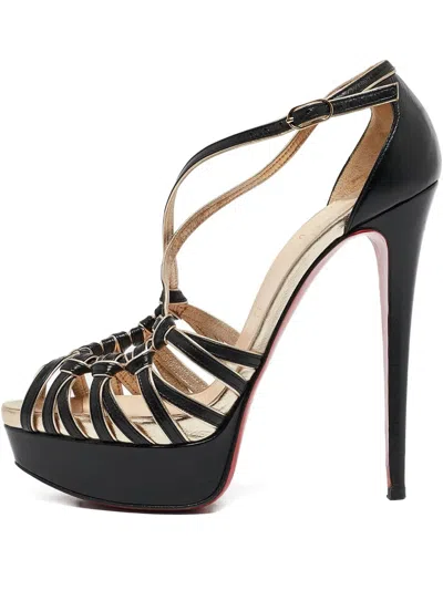 Pre-owned Christian Louboutin 145mm Platform Sandals