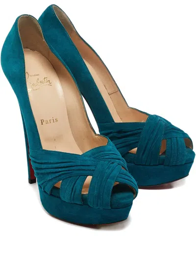 Pre-owned Christian Louboutin 150mm Aborina Platform Pumps