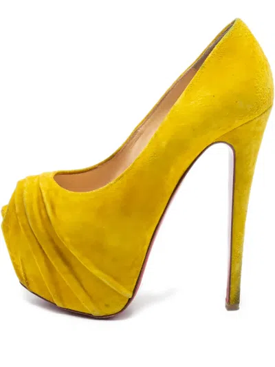 Pre-owned Christian Louboutin 150mm Drapesse Pumps