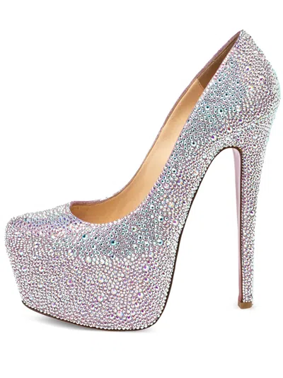 Pre-owned Christian Louboutin 150mm Glitter-detailing Pumps