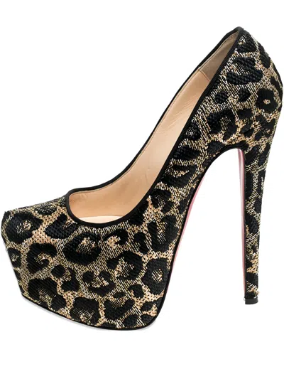 Pre-owned Christian Louboutin 160mm Daffodile Platform Pumps