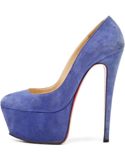 Pre-owned Christian Louboutin 160mm Suede Pumps