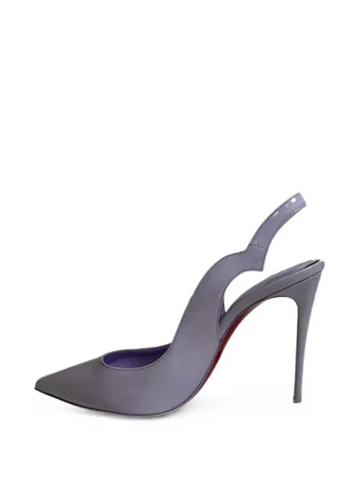 Pre-owned Christian Louboutin 2010s Hot Chick Slingback Pumps In Purple