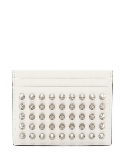 Pre-owned Christian Louboutin 2010s Kios Cardholder In White