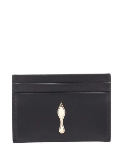 Pre-owned Christian Louboutin 2020s Bettina Card Case In Black