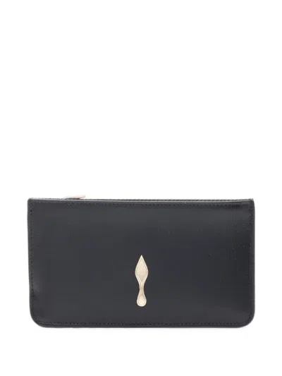 Pre-owned Christian Louboutin 2020s Logo-plaque Coin Purse In Black