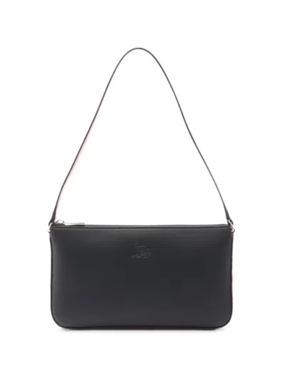 Pre-owned Christian Louboutin 2020s Loubila Leather Shoulder Bag In Black