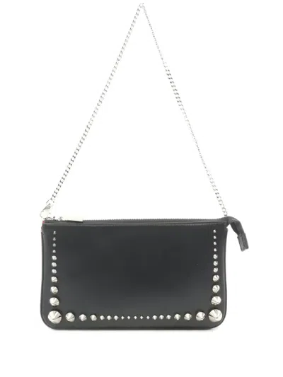 Pre-owned Christian Louboutin 2020s Loubila Shoulder Bag In Black