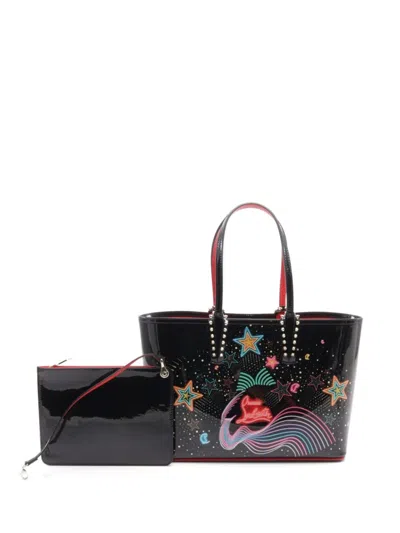 Pre-owned Christian Louboutin 2020s Small Cabata Tote Bag In Black