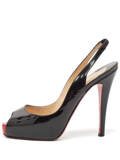Pre-owned Christian Louboutin 2023 115mm Peep-toe Heeled Pumps