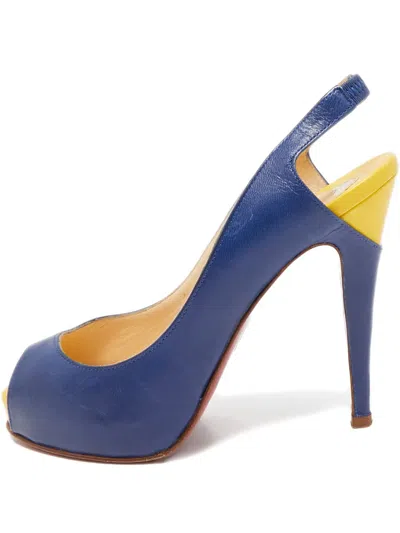 Pre-owned Christian Louboutin 2023 125mm No Prive Pumps In Blue
