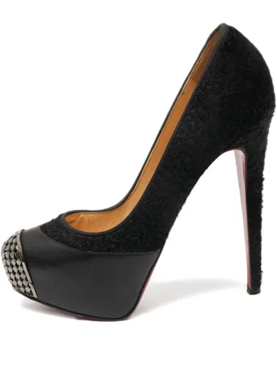 Pre-owned Christian Louboutin 2023 145mm Platform Metal-toe Pumps