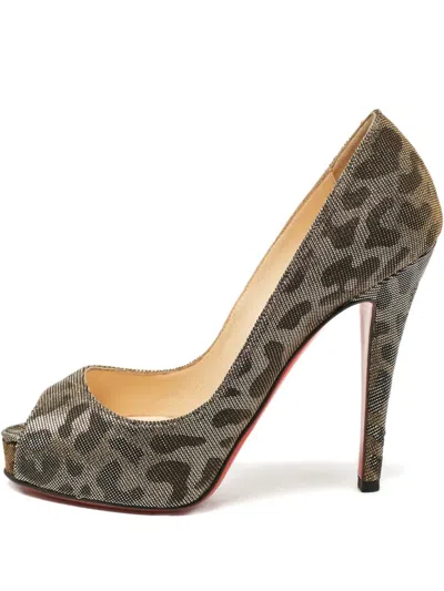 Pre-owned Christian Louboutin 2024 115mm Very Prive Pumps In Brown