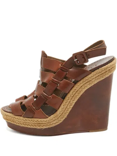 Pre-owned Christian Louboutin 2024 140mm Caged Sandals