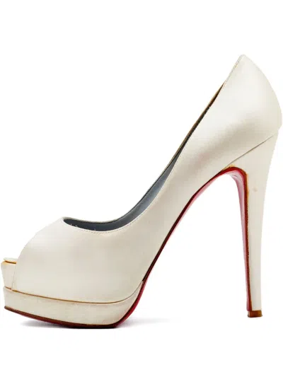 Pre-owned Christian Louboutin 2024 Peep Toe Platform Pumps