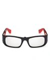 Christian Louboutin 53mm Loubishark Rectangular Sunglasses In Black
