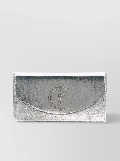Christian Louboutin '54 Chain Strap Metallic Finish Clutch'