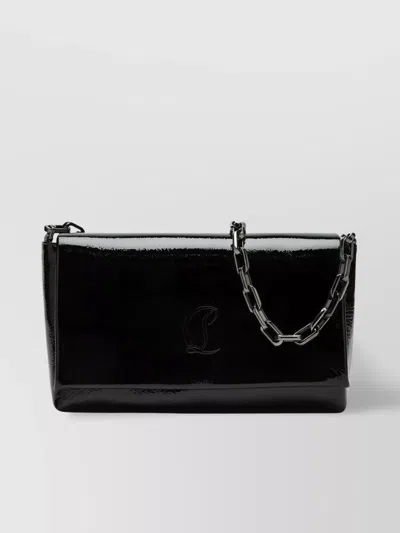 Christian Louboutin 54 Loubi Patent Leather Clutch Bag