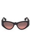 Christian Louboutin Loubishark Acetate Cat-eye Sunglasses In Black