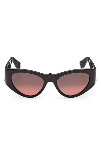 Christian Louboutin 54mm Loubishark Cat Eye Sunglasses