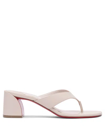 Christian Louboutin 55 Mm Sandals White
