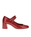 Christian Louboutin Miss Jane Patent Leather High Heel Shoes In Red