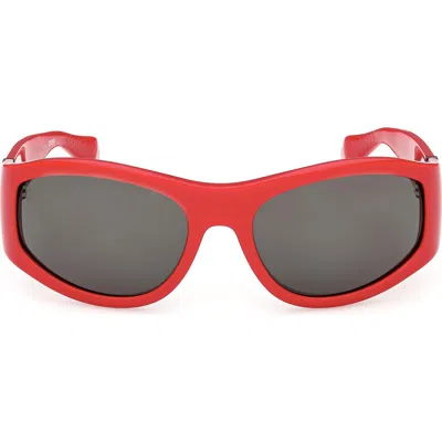 Christian Louboutin 60mm Oval Sunglasses In Brown