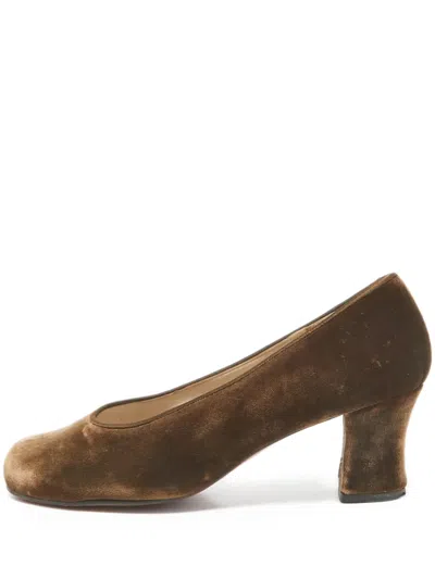 Pre-owned Christian Louboutin 60mm Velvet Pumps