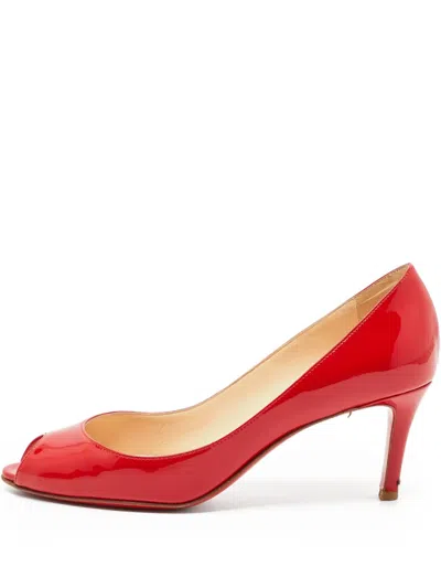 Pre-owned Christian Louboutin 65mm Leather Heeled Pumps