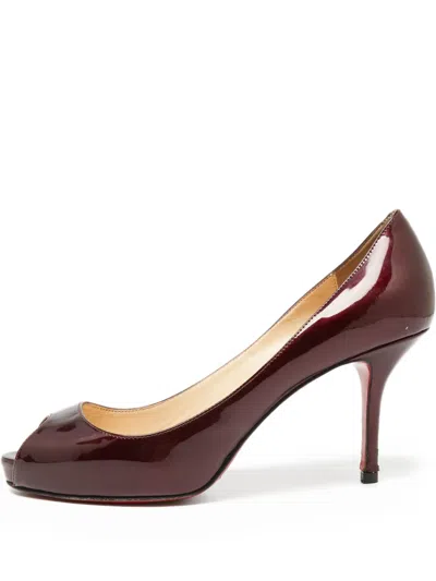 Pre-owned Christian Louboutin 80mm Leather Sandals