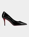 Christian Louboutin Women Miss Z 80 Patent Leather Pumps In Black