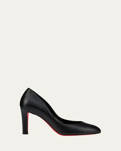 Christian Louboutin 85mm Fannylove Nappa Leather Pumps In Black