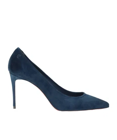 Christian Louboutin Women Sporty Kate Velvet Pumps In Blue