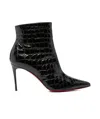 Christian Louboutin So Kate 85 Black Calf Ali Boots In Black