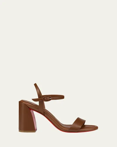 Christian Louboutin 85mm Miss Jane Leather Sandals In Multi