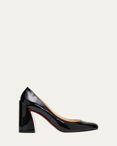 Christian Louboutin 85mm Miss Jane Patent Leather Pumps In Black