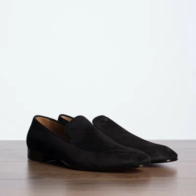 Pre-owned Christian Louboutin 895$ Dandelion Loafers - Black Suede