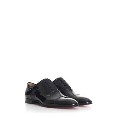 Pre-owned Christian Louboutin 945$ Black Patent Leather Greggo Oxford Shoes