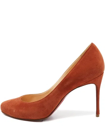 Pre-owned Christian Louboutin 95mm Suede Pumps