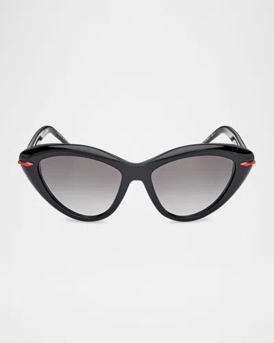 CHRISTIAN LOUBOUTIN ACETATE CAT-EYE SUNGLASSES