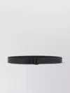 Christian Louboutin Adjustable Mooncrest Reversible Belt With Smooth Finish In Black