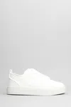 Christian Louboutin Louboutin Sneakers Louis Junior Mens Leather White In White