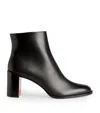 Christian Louboutin Adoxa 70 Leather Ankle Boots In Black