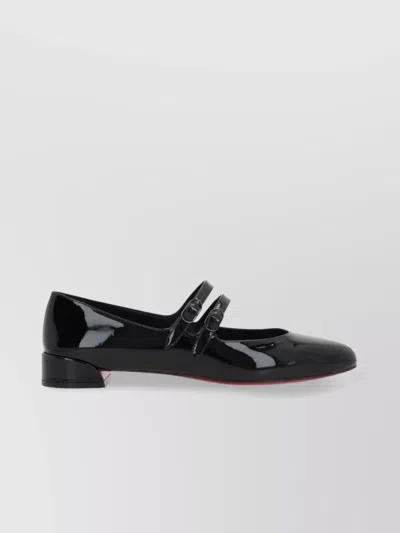 Christian Louboutin Women Miss Jane Patent Leather Ballets In Black