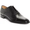 Christian Louboutin Alpha Cap Toe Slip-on In Black