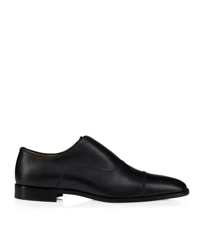 Christian Louboutin Alpha Male Calfskin Oxford Shoes In Black