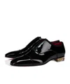 Christian Louboutin Alphamale Rocks Patent Leather Oxfords In Black